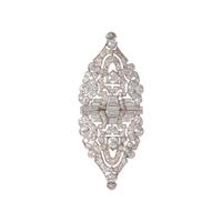 ART DECO, PLATINUM AND DIAMOND PENDANT