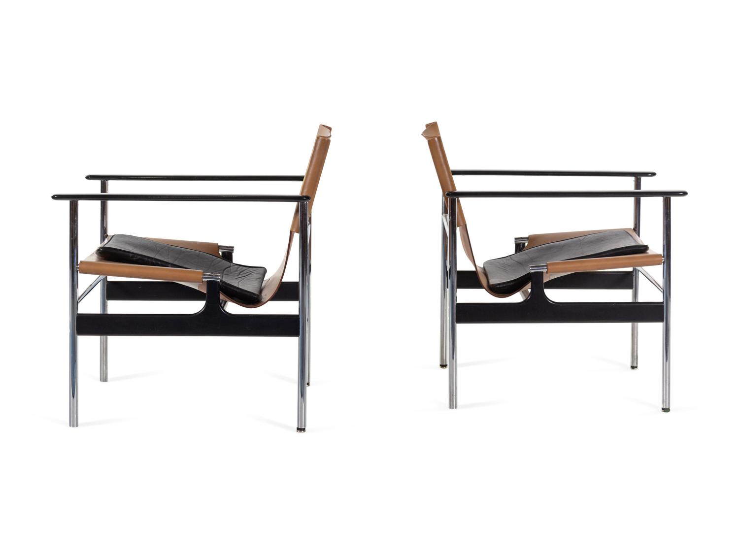Pair of Sling Chairs, model 657, Knoll, USA