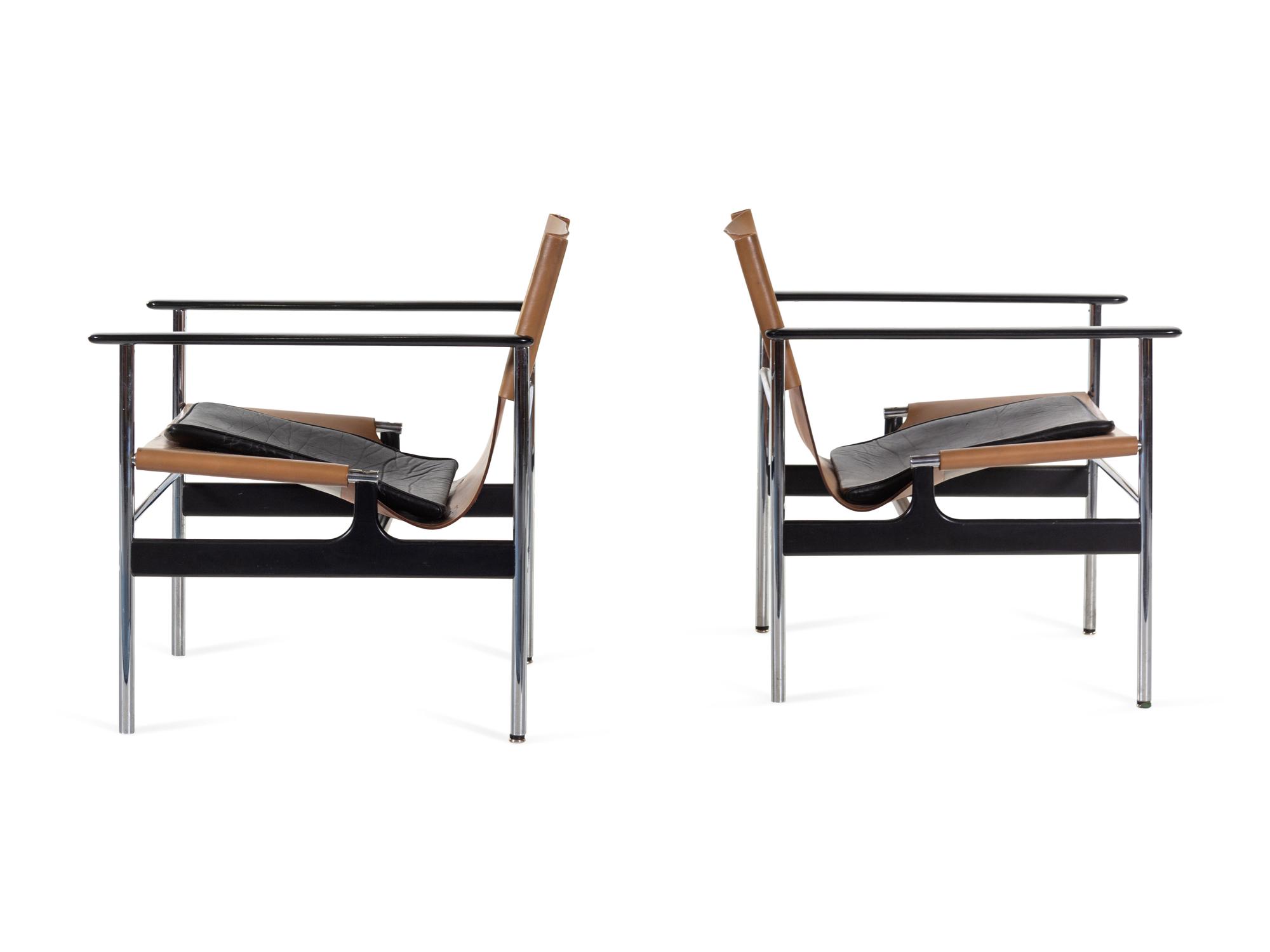 Pair of Sling Chairs, model 657, Knoll, USA