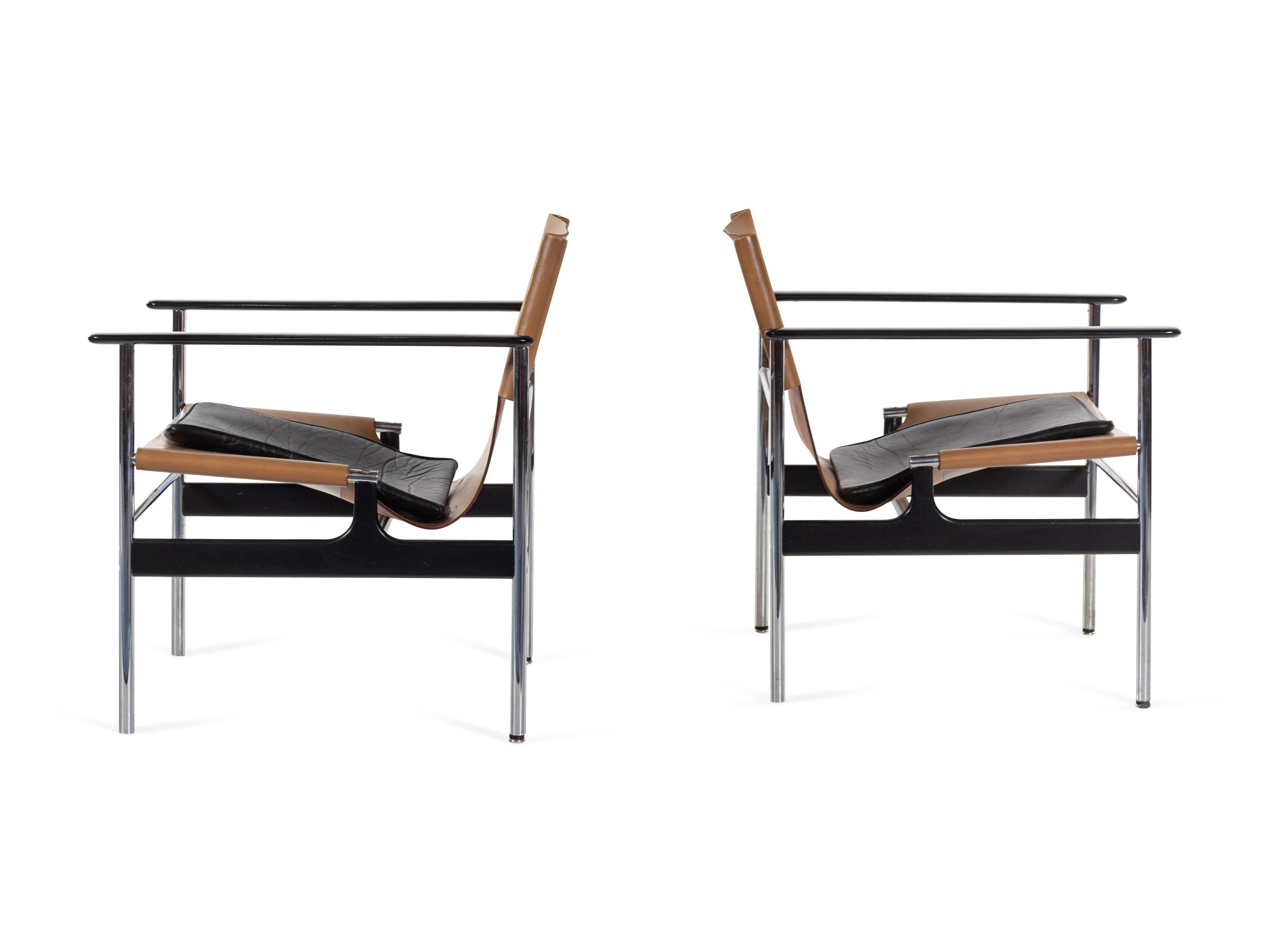 Pair of Sling Chairs, model 657, Knoll, USA