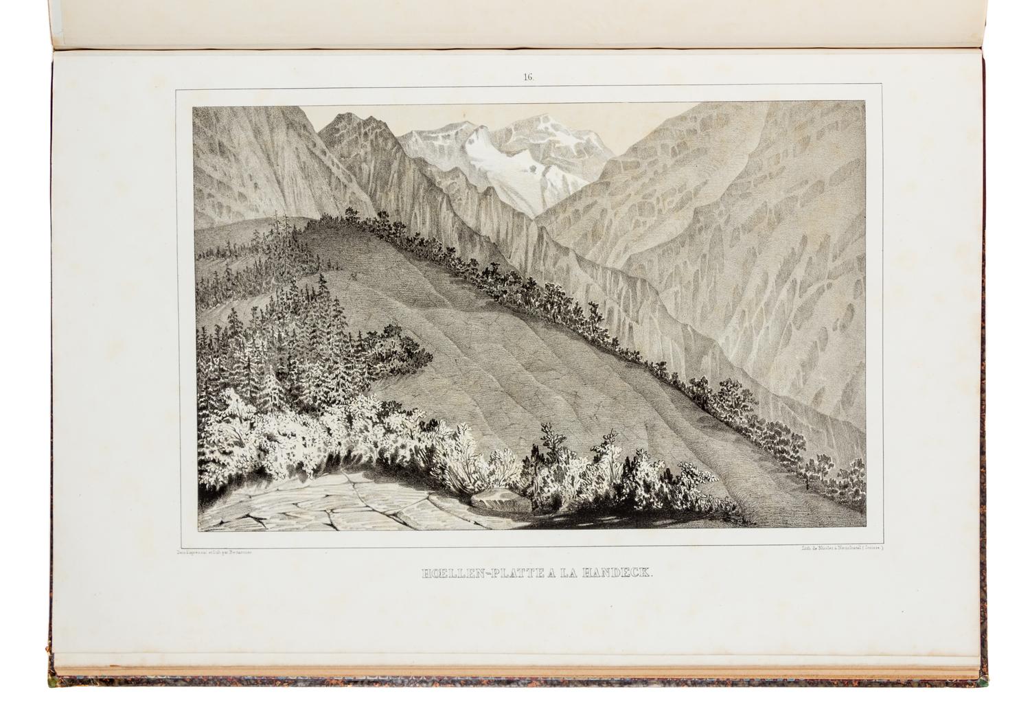 AGASSIZ, Jean Louis Rodolphe (1807-1873). Études sur Les Glaciers. Neuchatel,1840. FIRST EDITION.