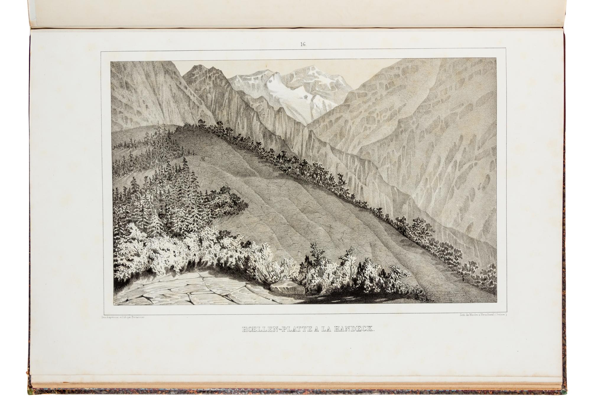 AGASSIZ, Jean Louis Rodolphe (1807-1873). Études sur Les Glaciers. Neuchatel,1840. FIRST EDITION.