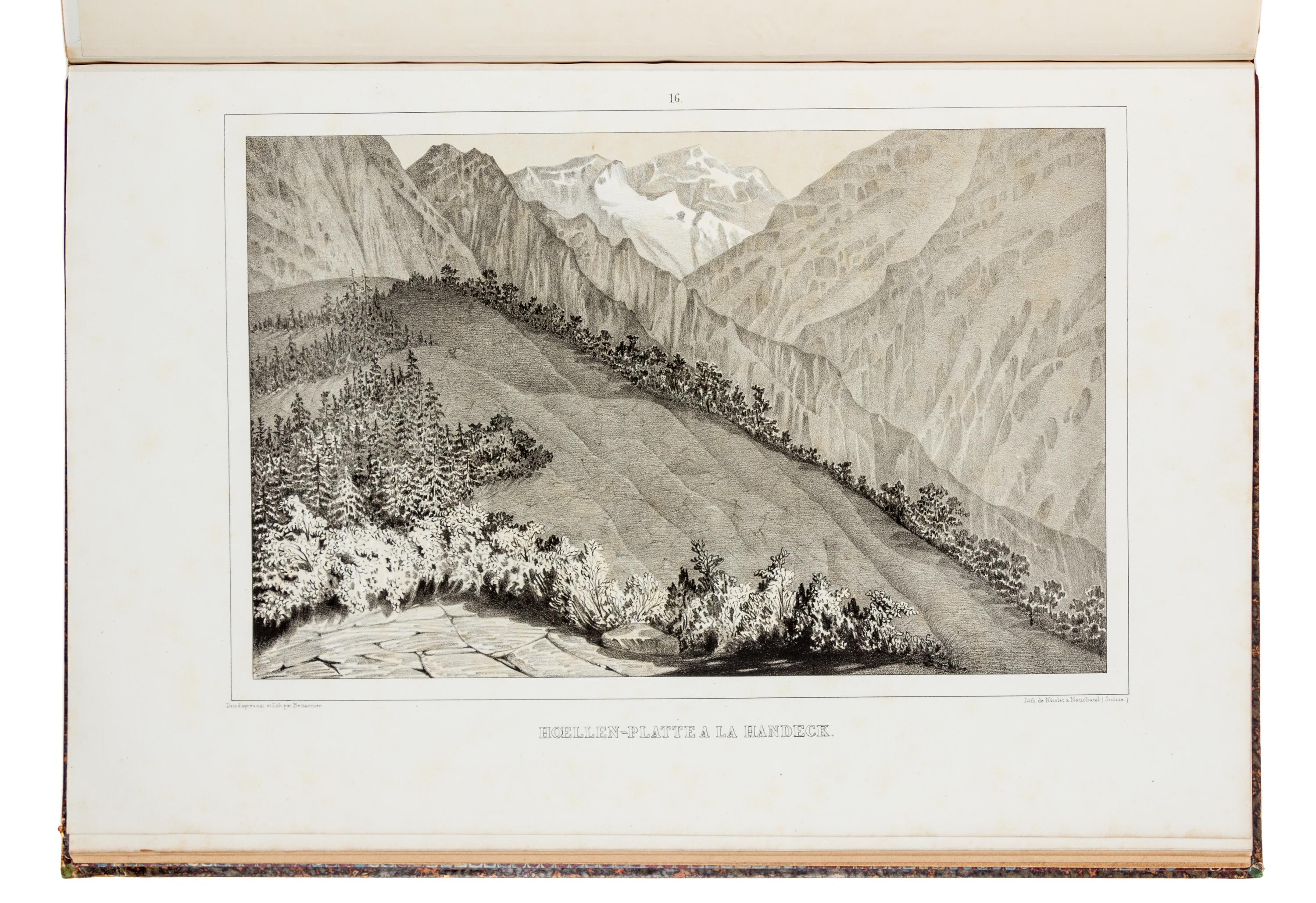 AGASSIZ, Jean Louis Rodolphe (1807-1873). Études sur Les Glaciers. Neuchatel,1840. FIRST EDITION.