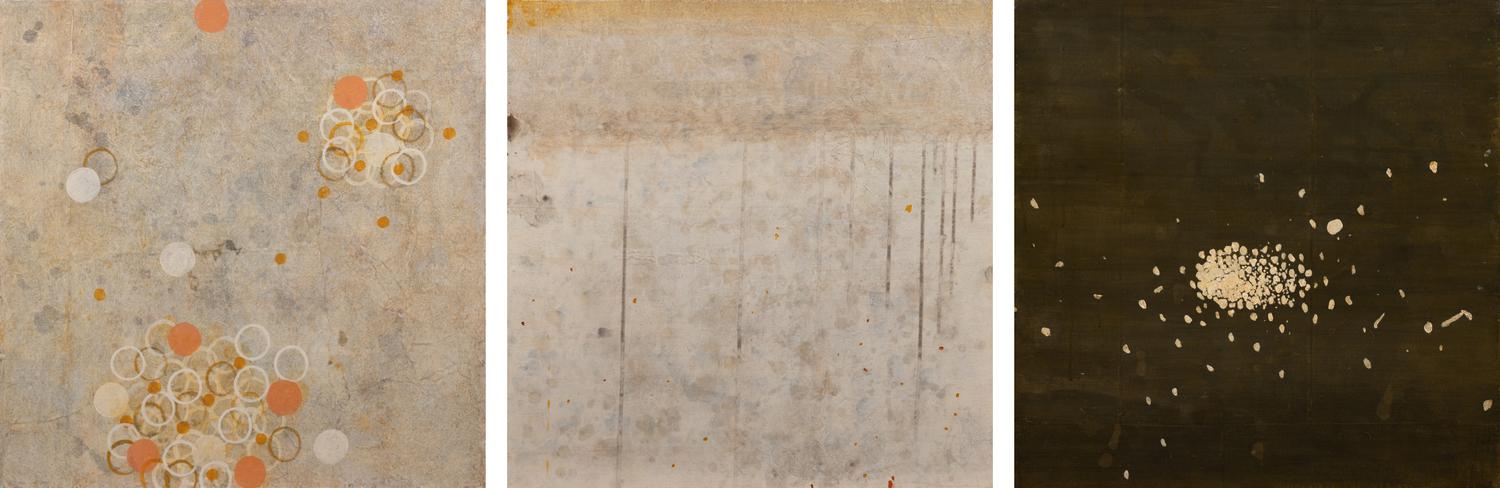 Pavement Evidence-Existence #1 (diptych), 2001, and Genetic Gem VII, 2002