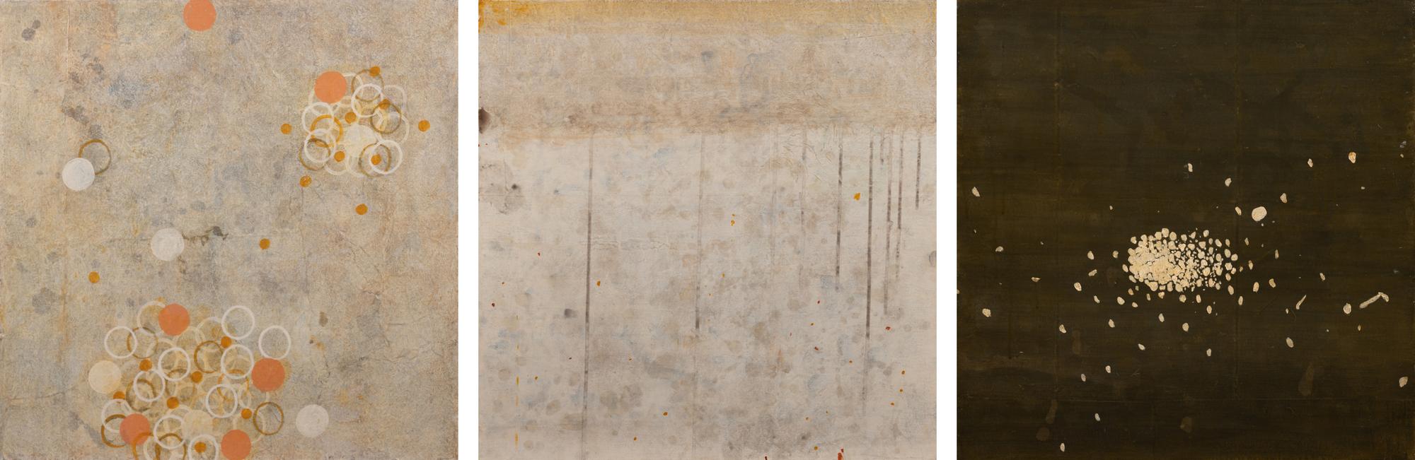 Pavement Evidence-Existence #1 (diptych), 2001, and Genetic Gem VII, 2002