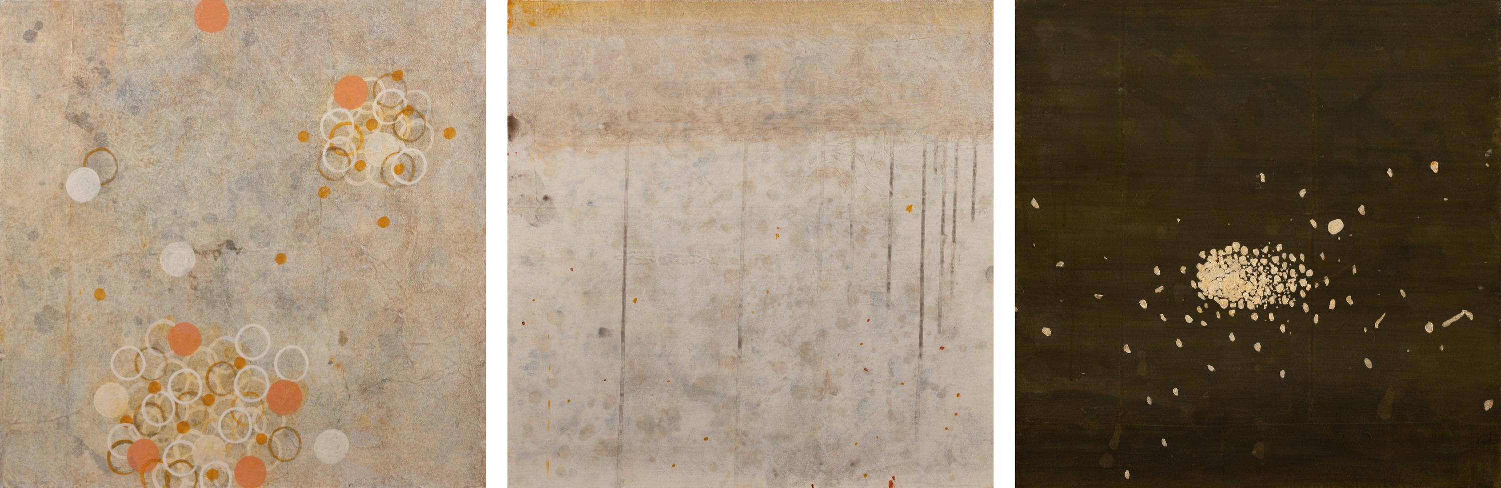 Pavement Evidence-Existence #1 (diptych), 2001, and Genetic Gem VII, 2002