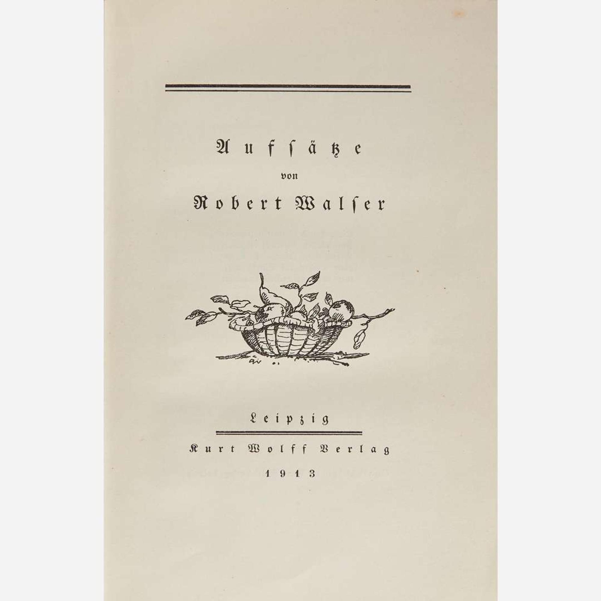 [Literature] Walser, Robert Group of 11 Titles