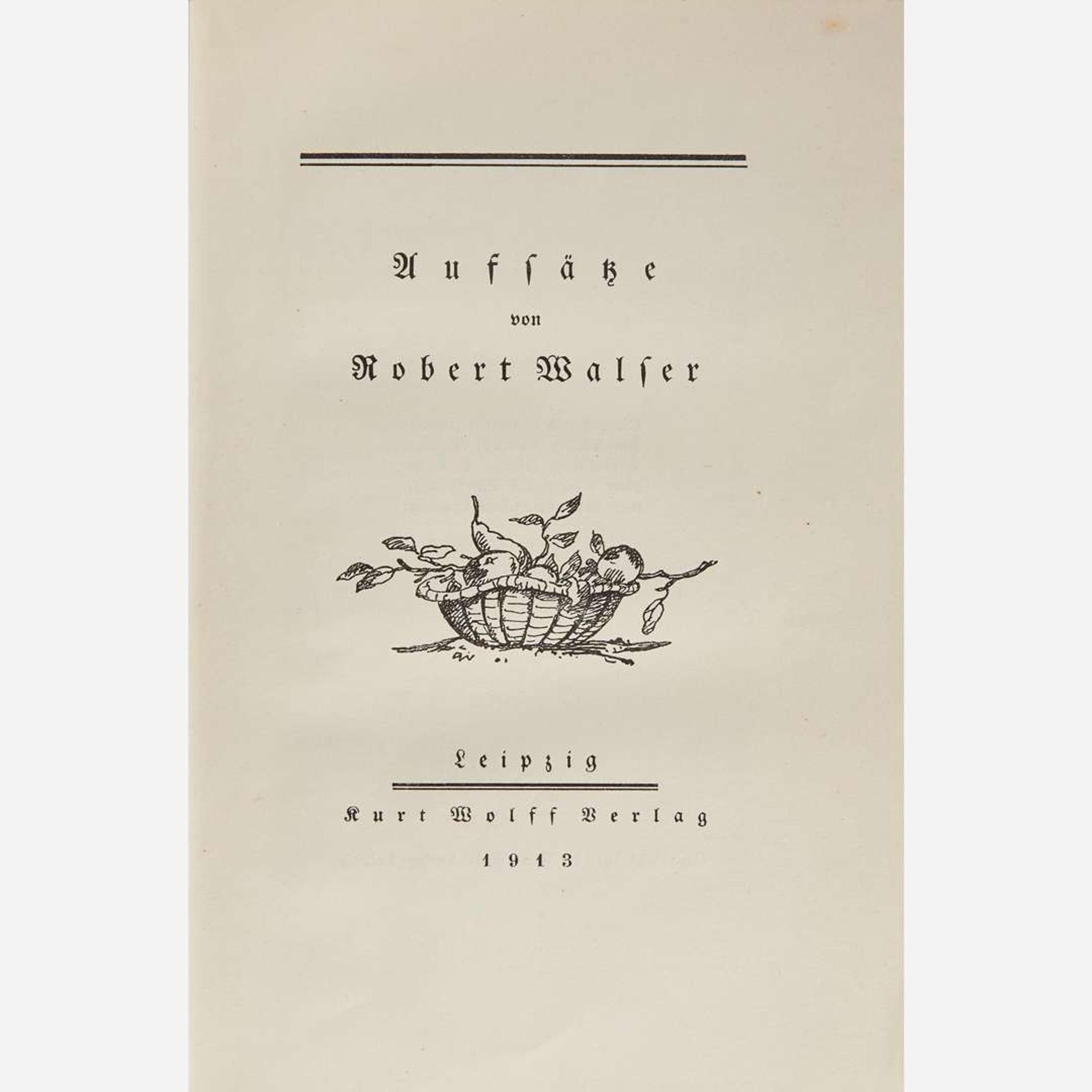 [Literature] Walser, Robert Group of 11 Titles