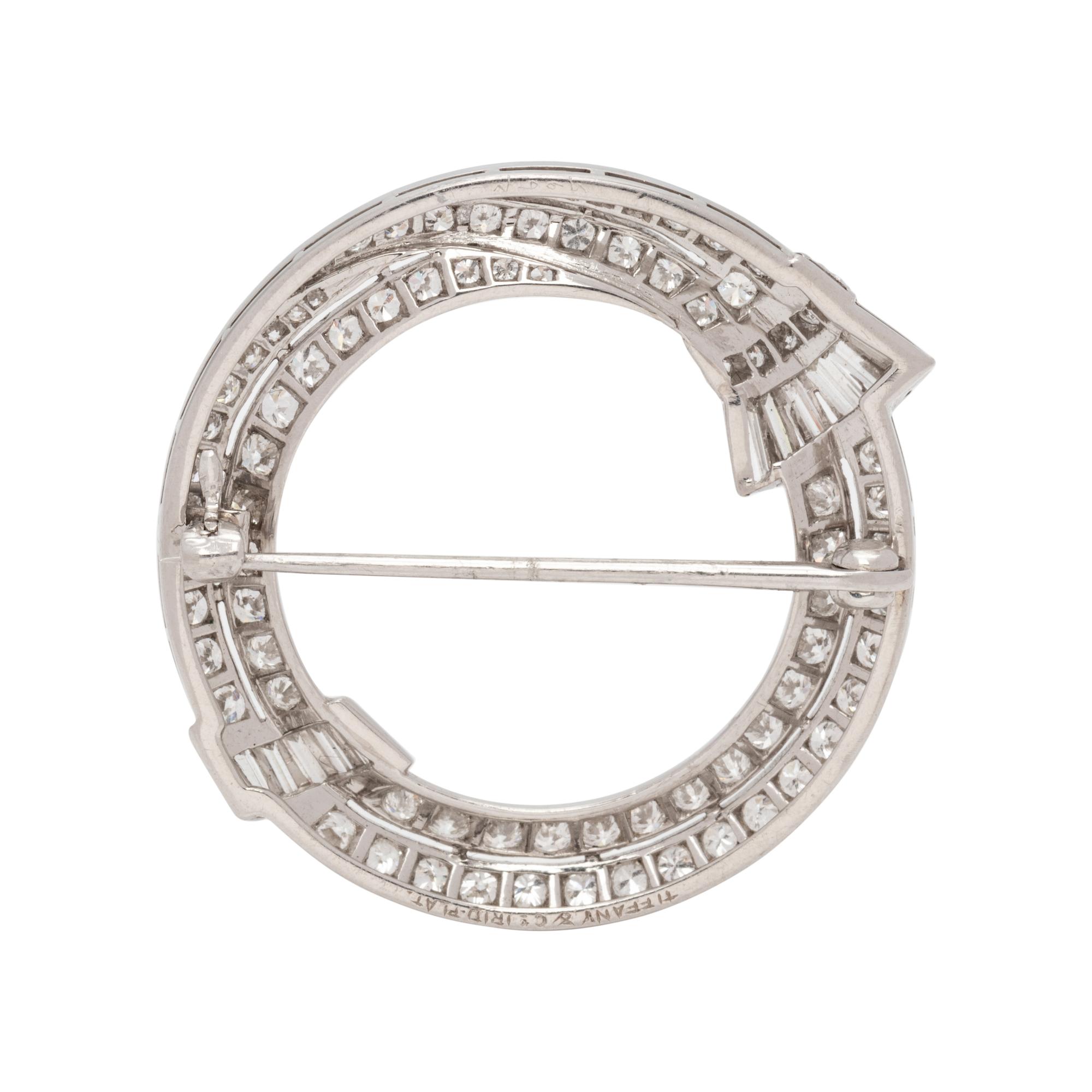 TIFFANY & CO., DIAMOND CIRCLE BROOCH