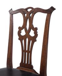A Set of Five Chippendale Style Mahogany Side Chairs