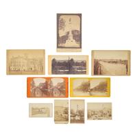 [Civil War] Group of 20-plus photos, including views of Charleston, Alexandria, Fortress Monroe, and Soldier's Monument in Santa Fe