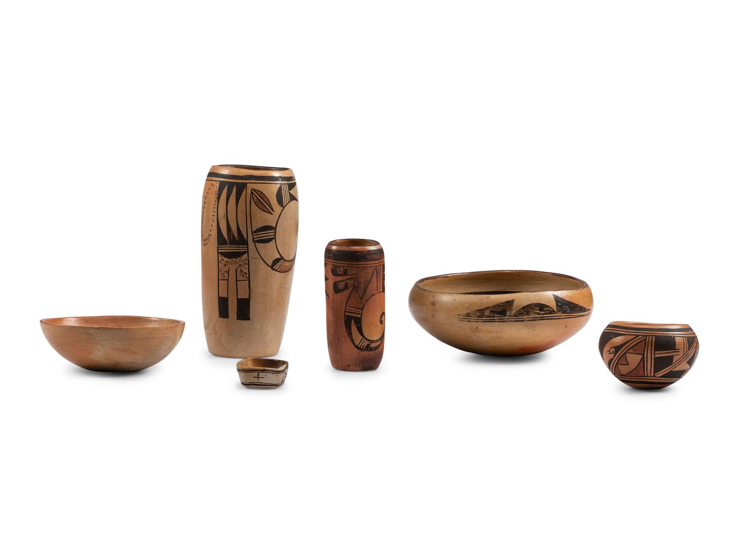 Collection of Hopi Pottery