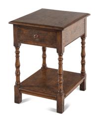 An English Oak End Table