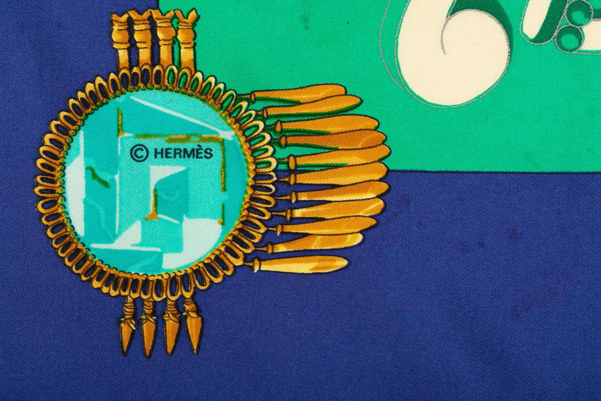 Three Hermès 90cm Silk Scarves