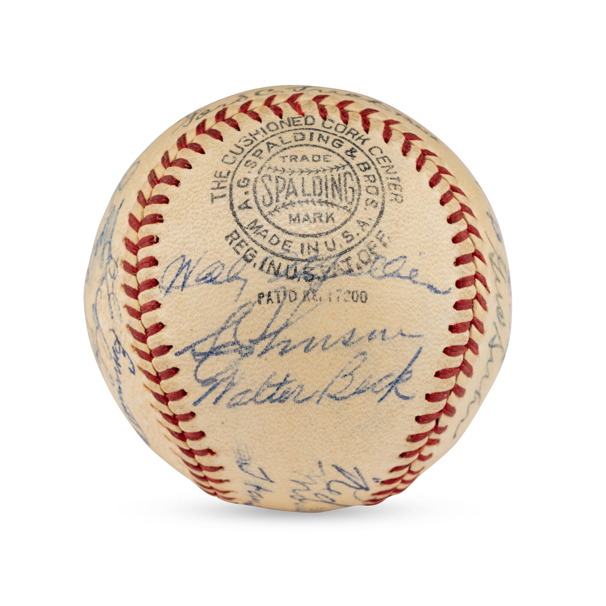 A 1939 Philadelphia Phillies Team Signed Autograph Baseball (Beckett Authentication Services)