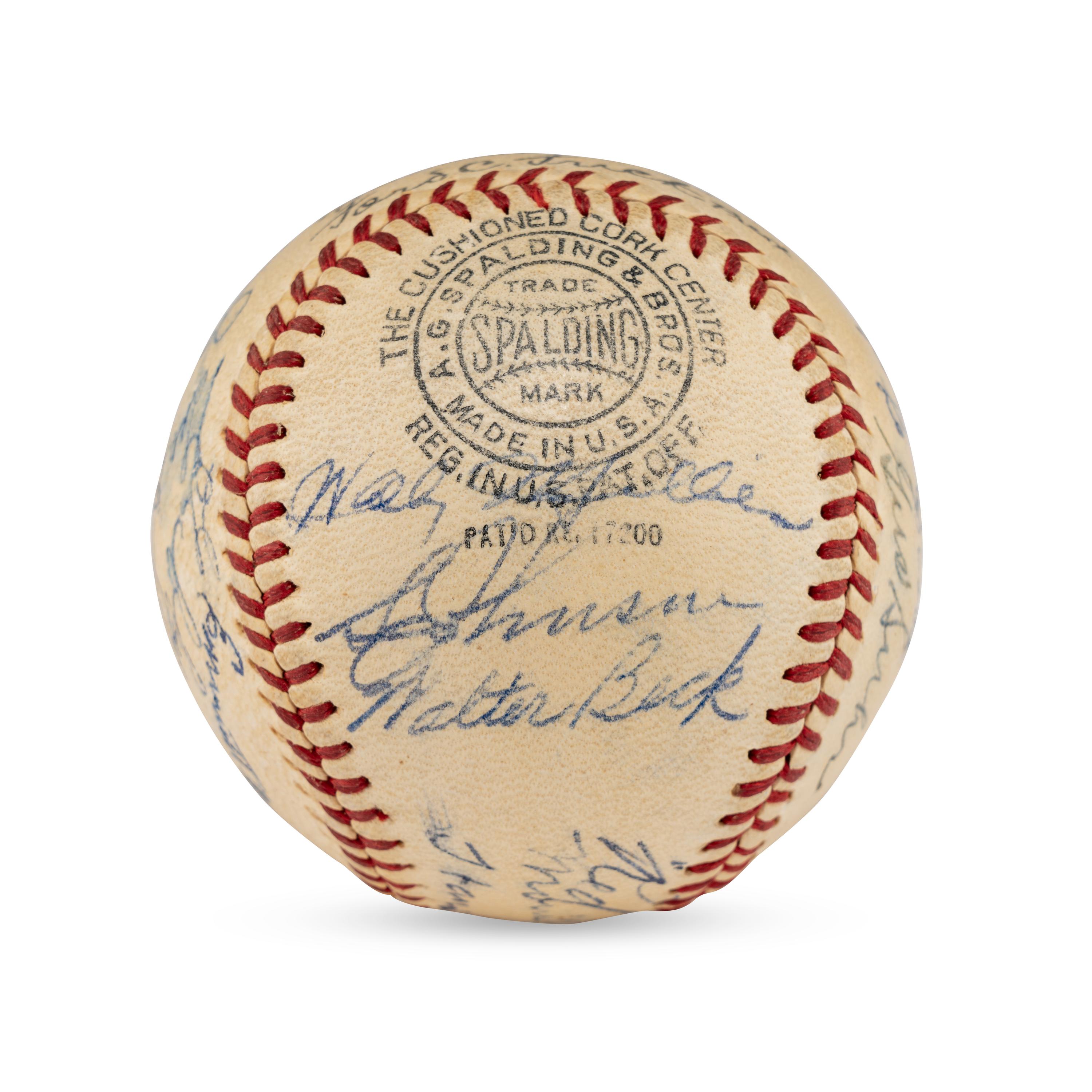 A 1939 Philadelphia Phillies Team Signed Autograph Baseball (Beckett Authentication Services)