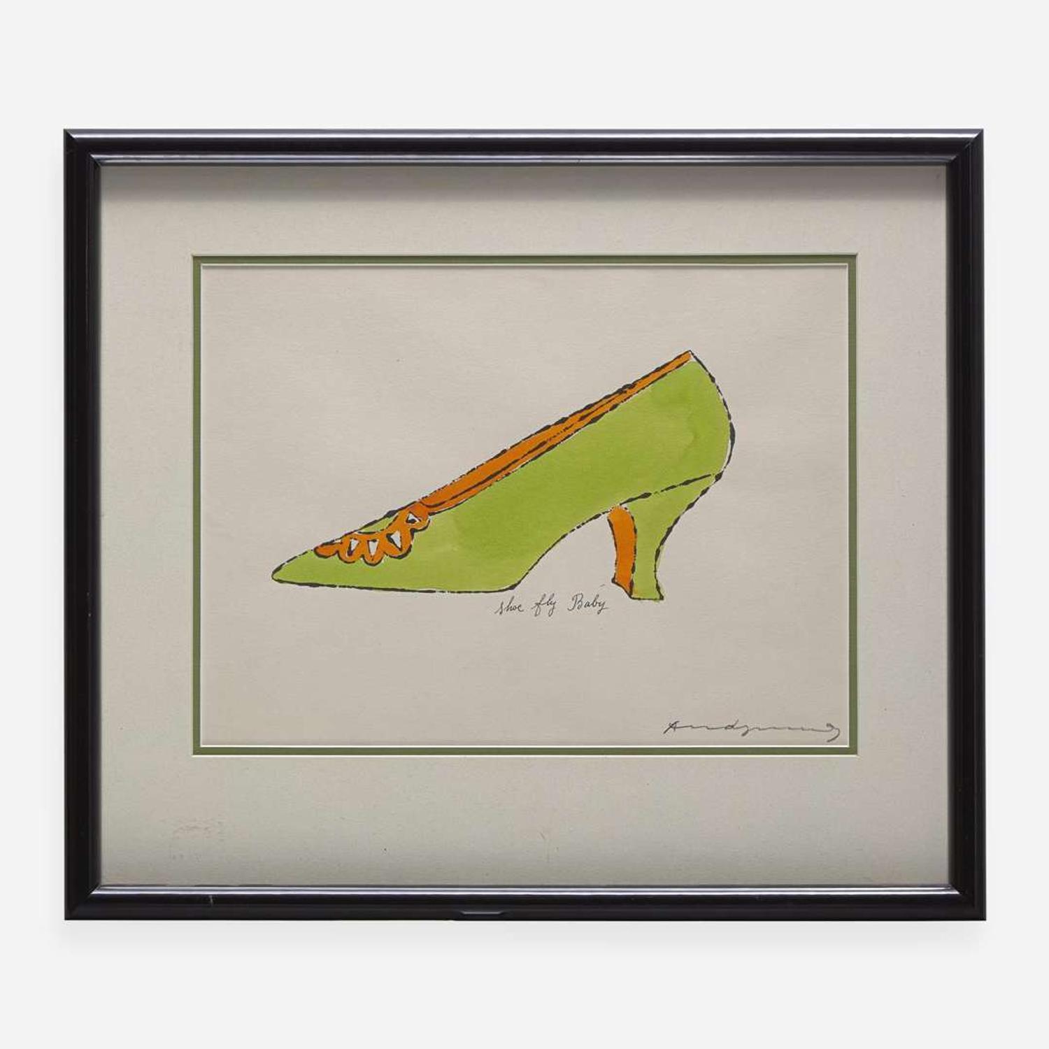 Andy Warhol (American, 1928-1987) Shoe Fly Baby from A La Recherche du Shoe Perdu