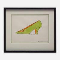 Andy Warhol (American, 1928-1987) Shoe Fly Baby from A La Recherche du Shoe Perdu