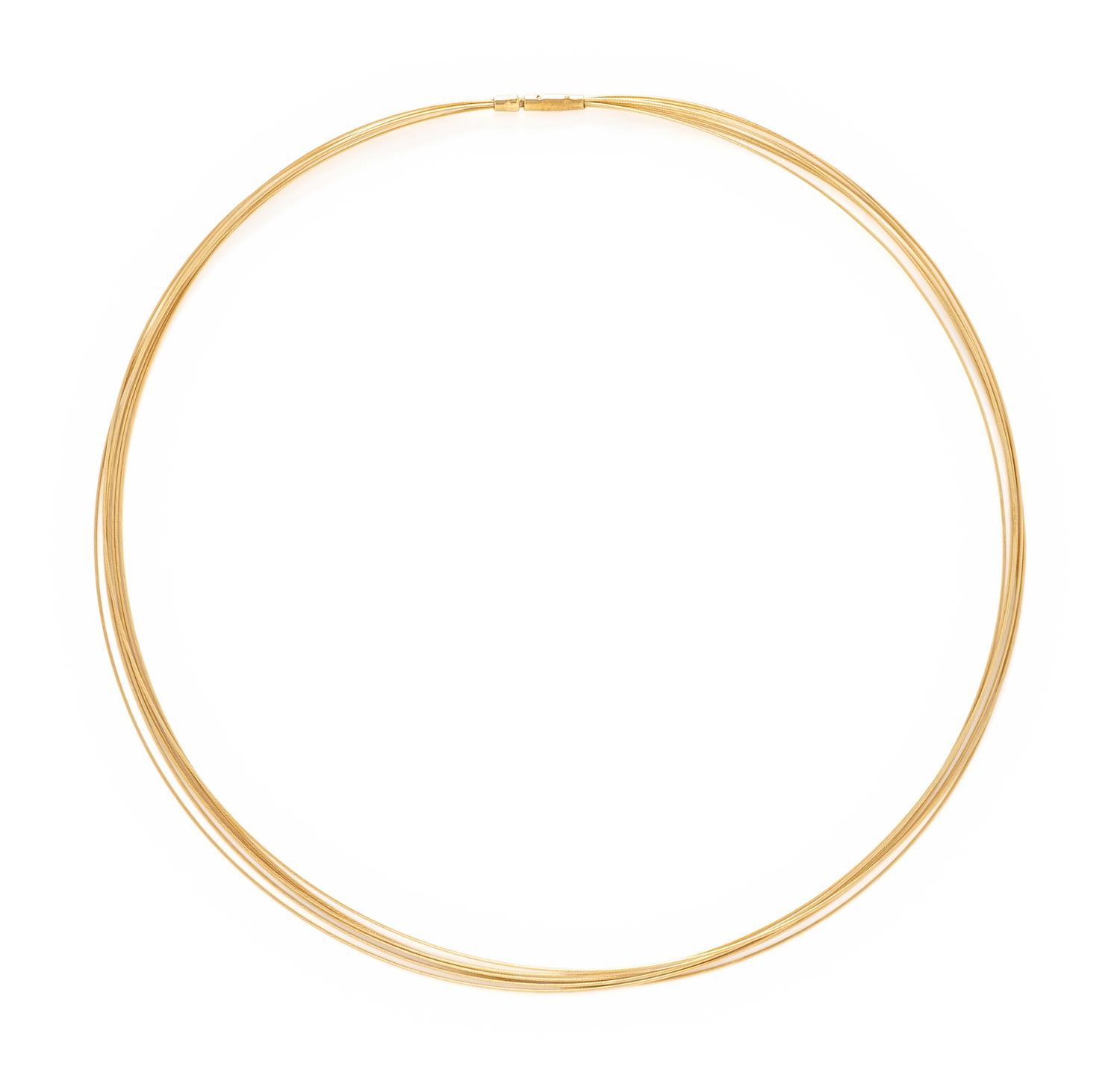 TWO YELLOW GOLD NECKLACES