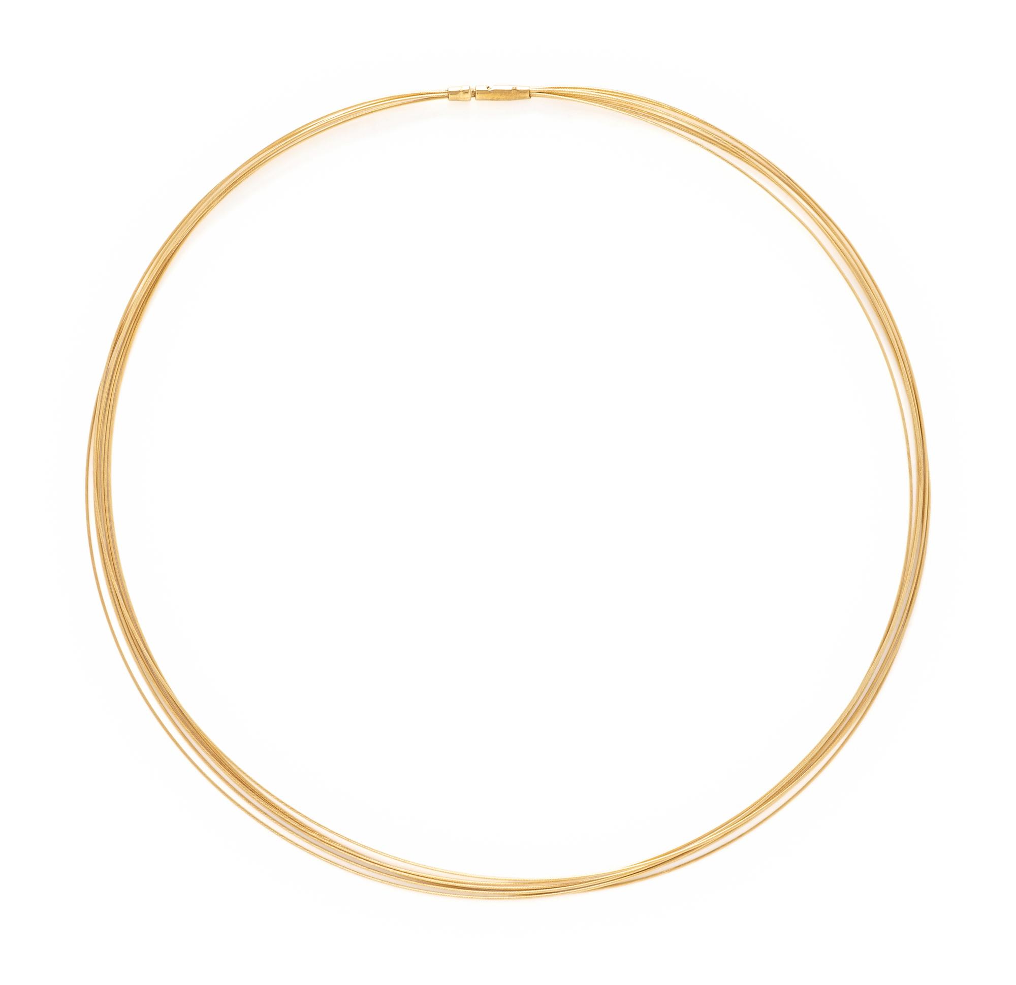 TWO YELLOW GOLD NECKLACES