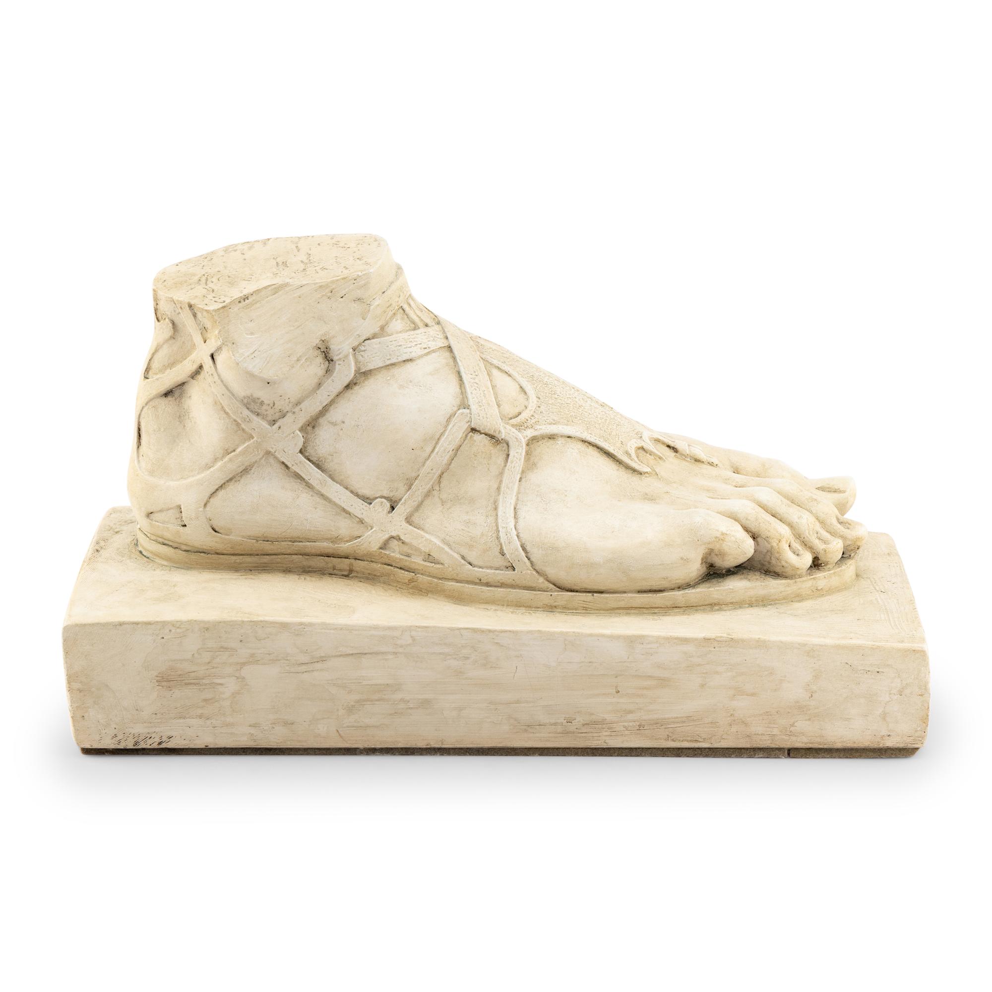 A Grand Tour Style Plaster Foot of Hermes