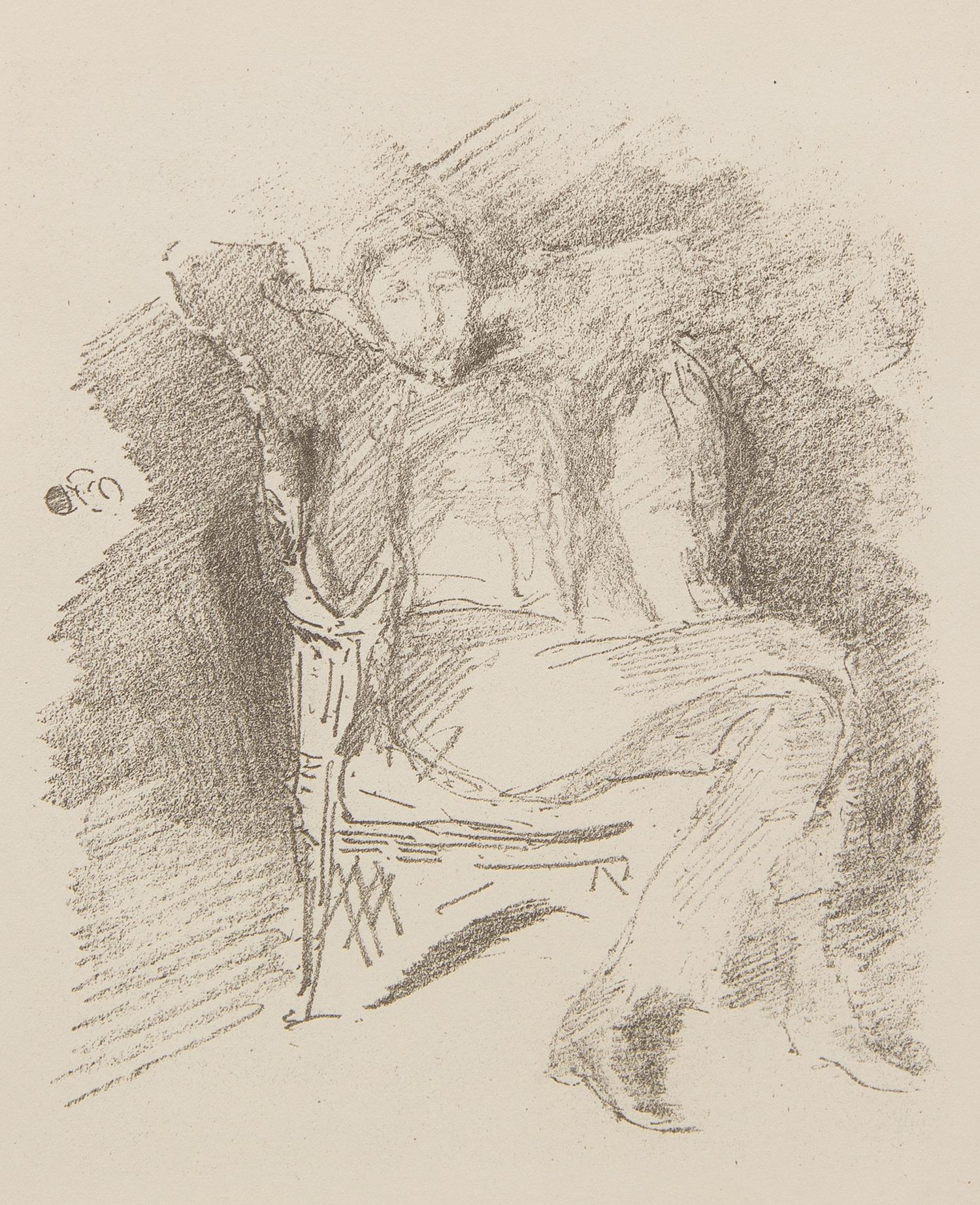 James Abbott McNeill Whistler, (American, 1834-1903), Firelight: Joseph Pennell, 1896
