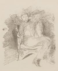 James Abbott McNeill Whistler, (American, 1834-1903), Firelight: Joseph Pennell, 1896