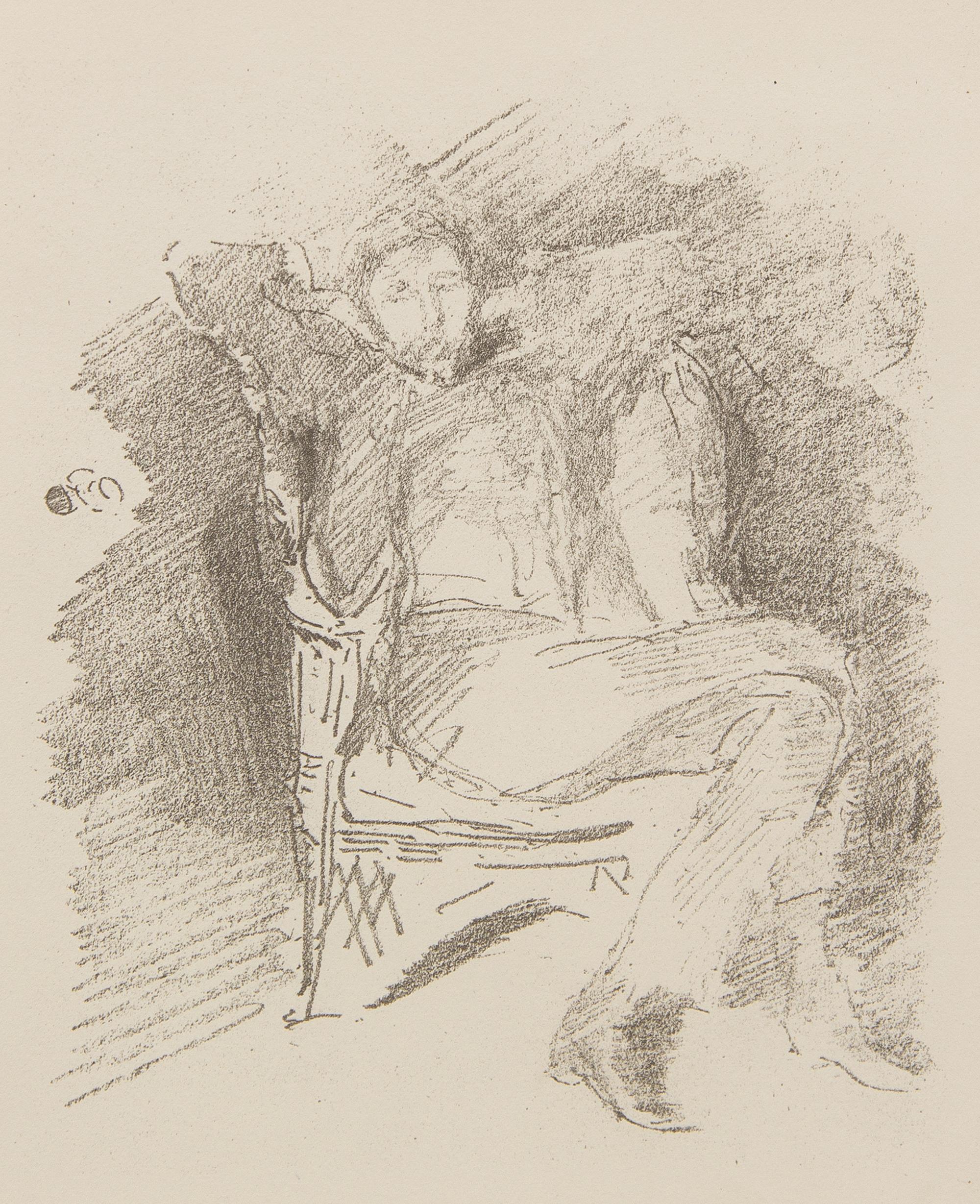 James Abbott McNeill Whistler, (American, 1834-1903), Firelight: Joseph Pennell, 1896