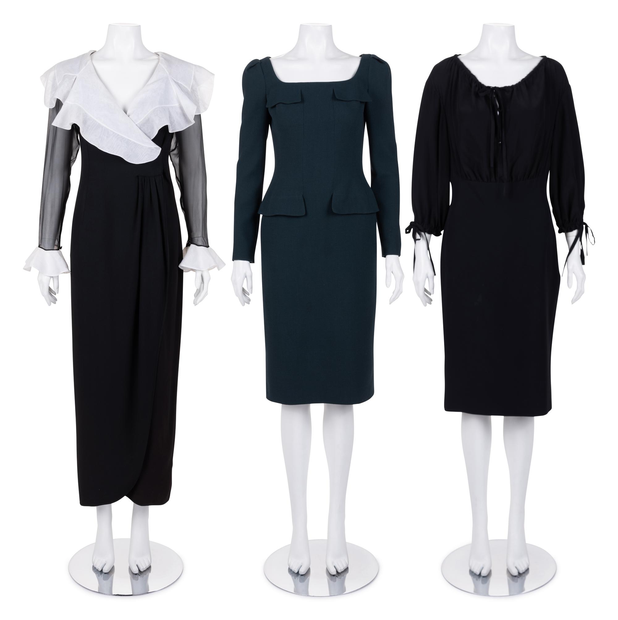 Three Designer Dresses: Two Alexander McQueen, and One Valentino, 1990-2010s
