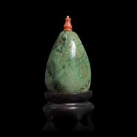 A Chinese Turquoise Pebble Snuff Bottle, 18th/19th Century