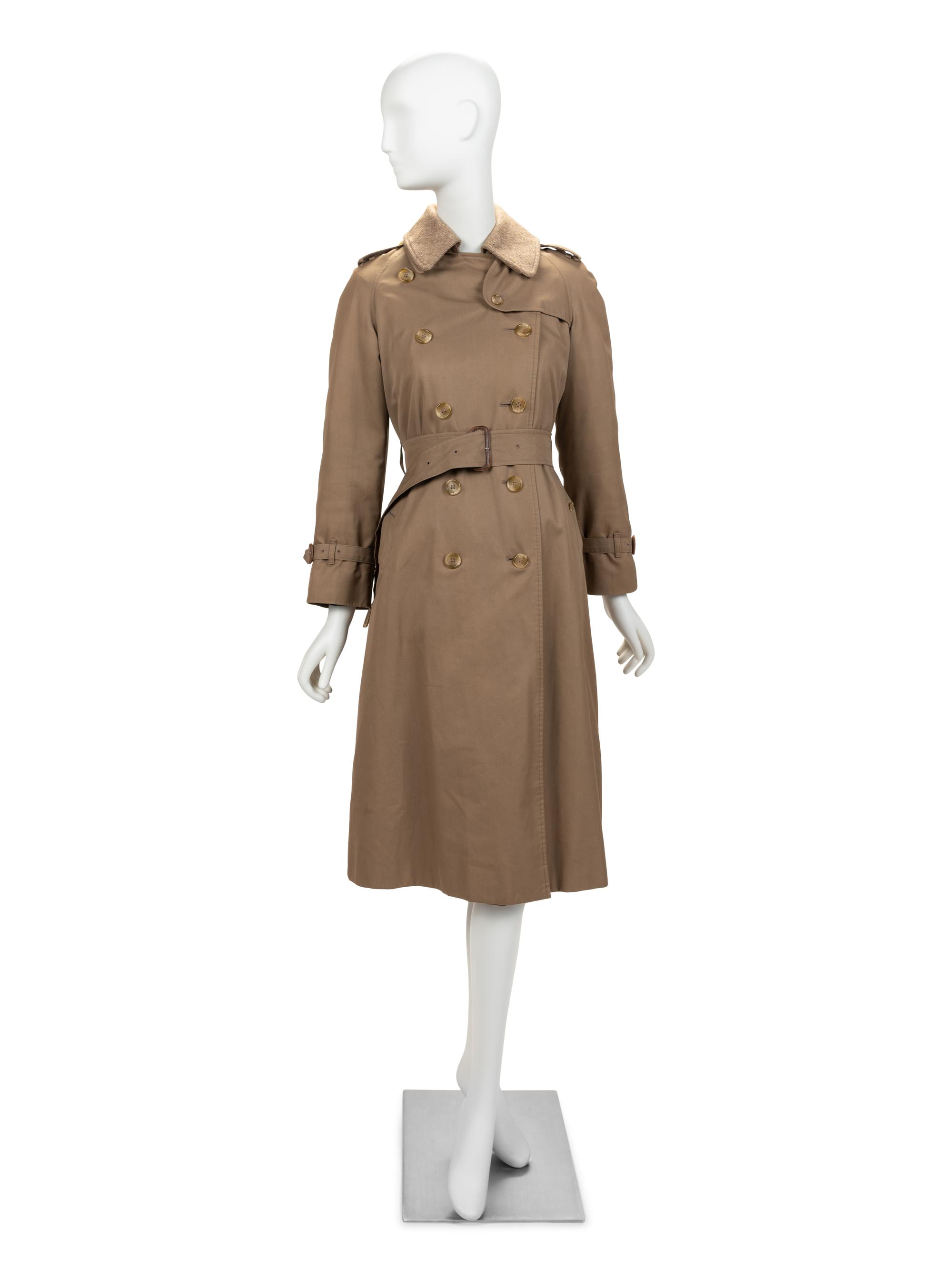 Two Burberry Trench Coats, 1970-1980s