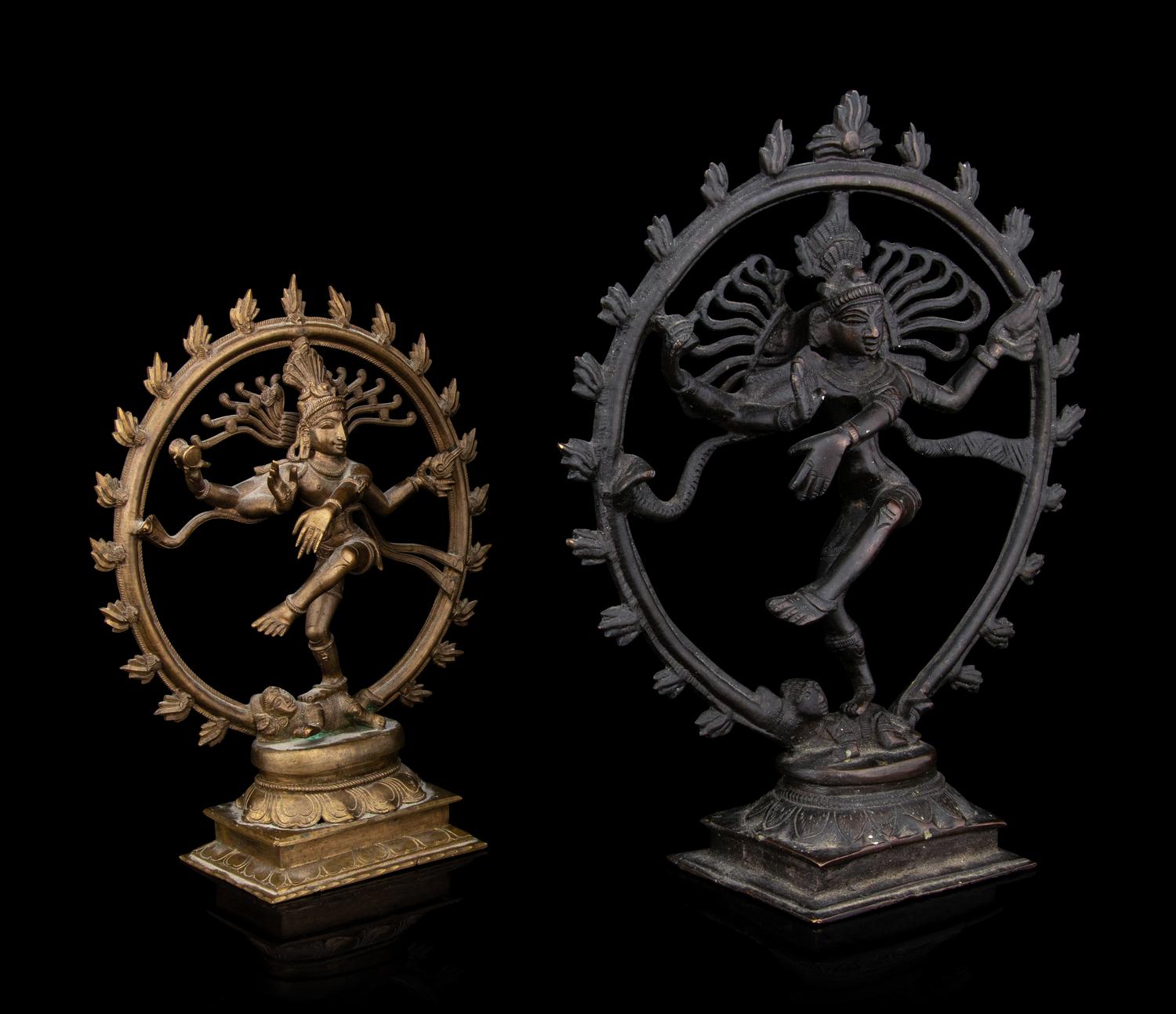 Two Indian Bronze Dancing Figures
