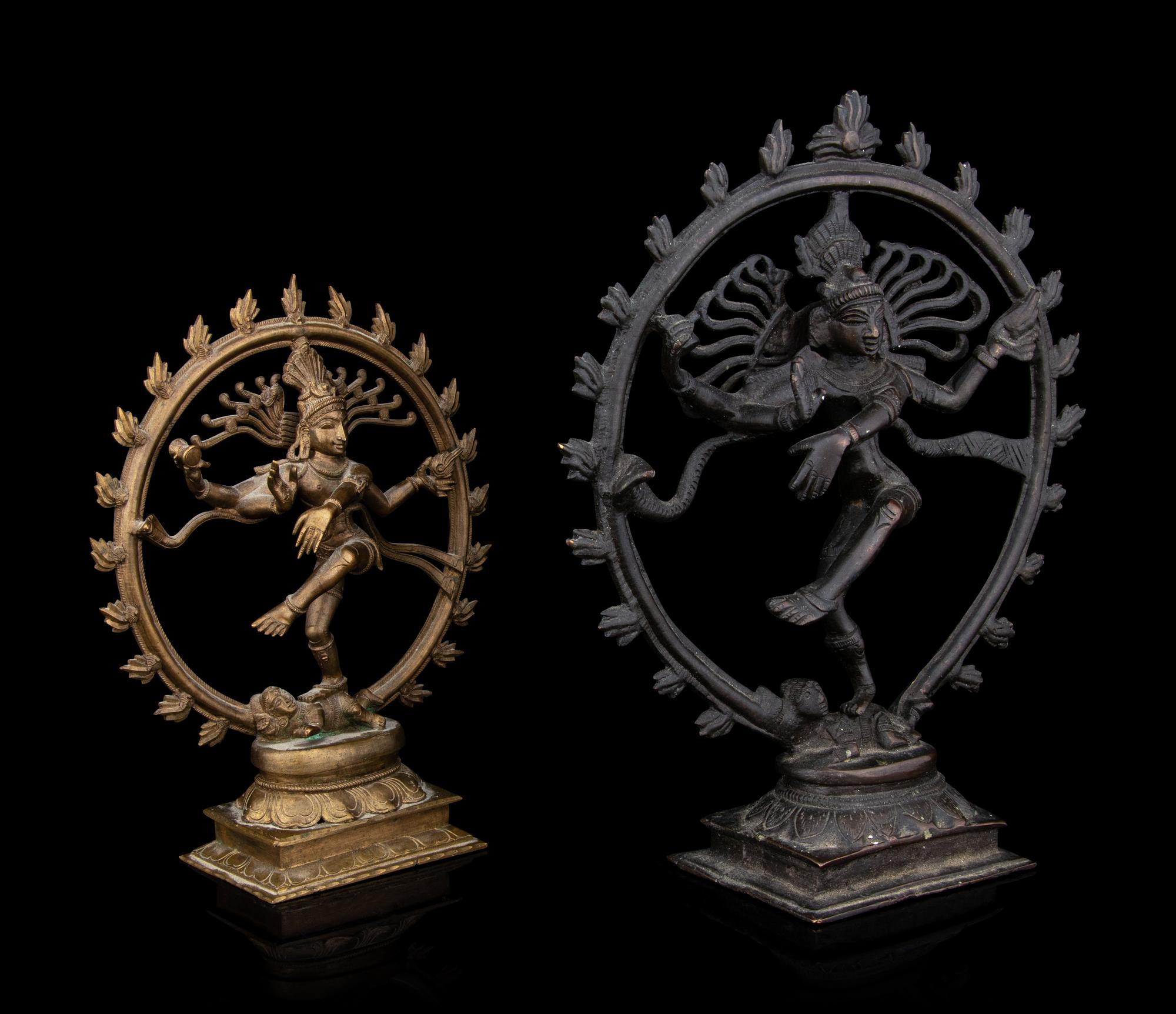 Two Indian Bronze Dancing Figures