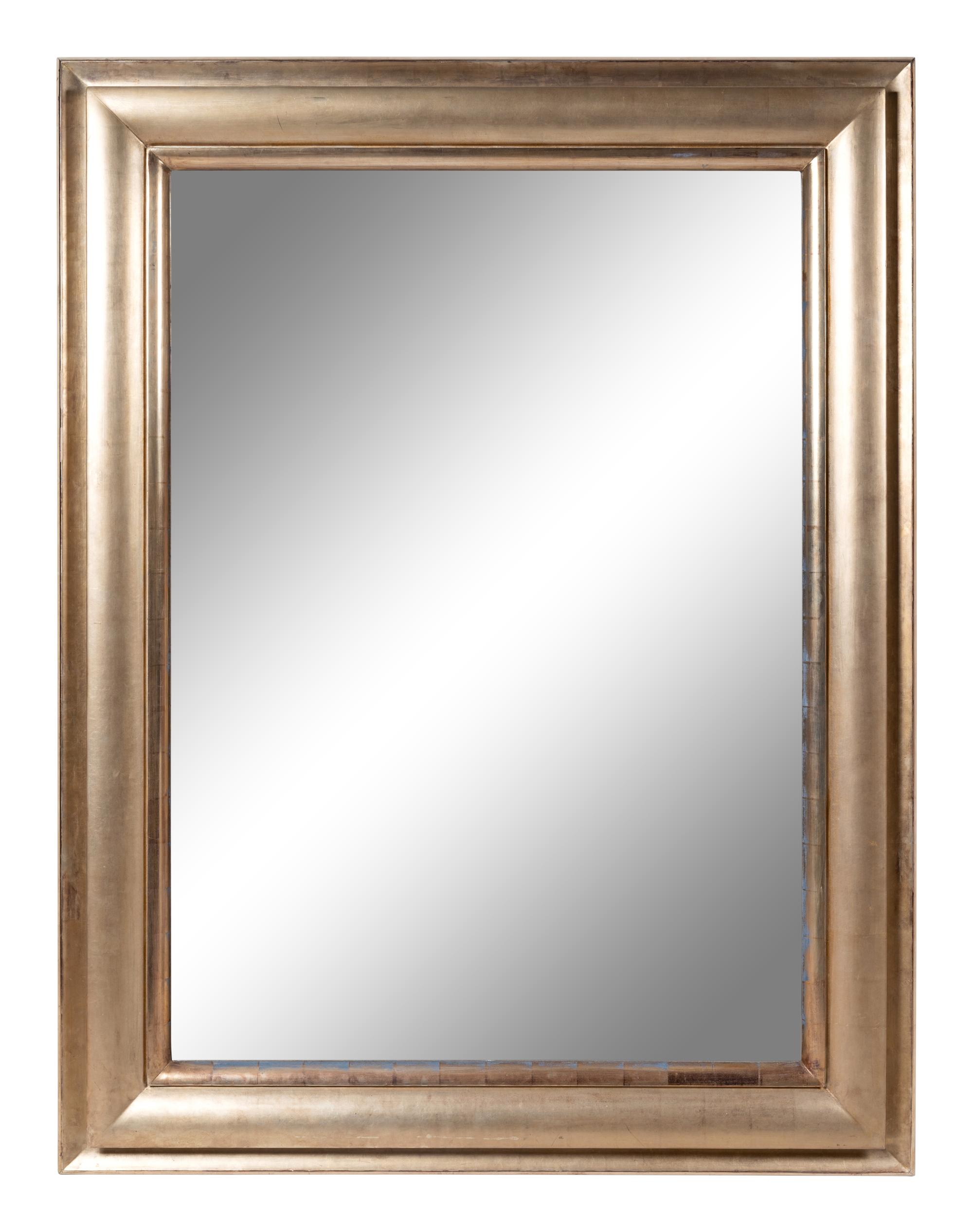 A Large Contemporary Gilt Composition Mirror
