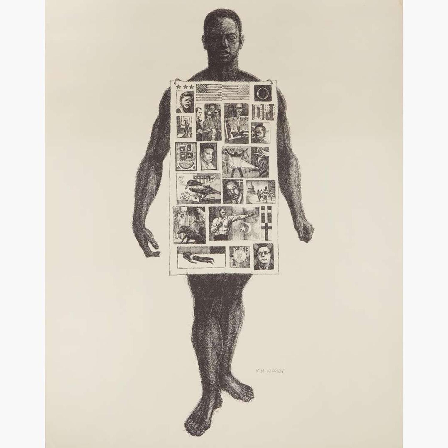 [Posters] Jackson, B(illy).M(orrow). Complete Set of 8 "Protest Drawing" Posters