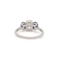 TIFFANY & CO., DIAMOND AND SAPPHIRE RING
