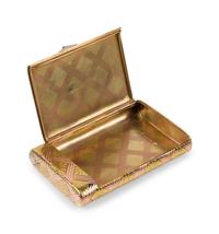 A Fabergé Yellow and Rose Gold Cigarette Case
