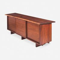 George Nakashima (American, 1905-1990) Triple Sliding-Door Cabinet, New Hope, Pennsylvania, 1965