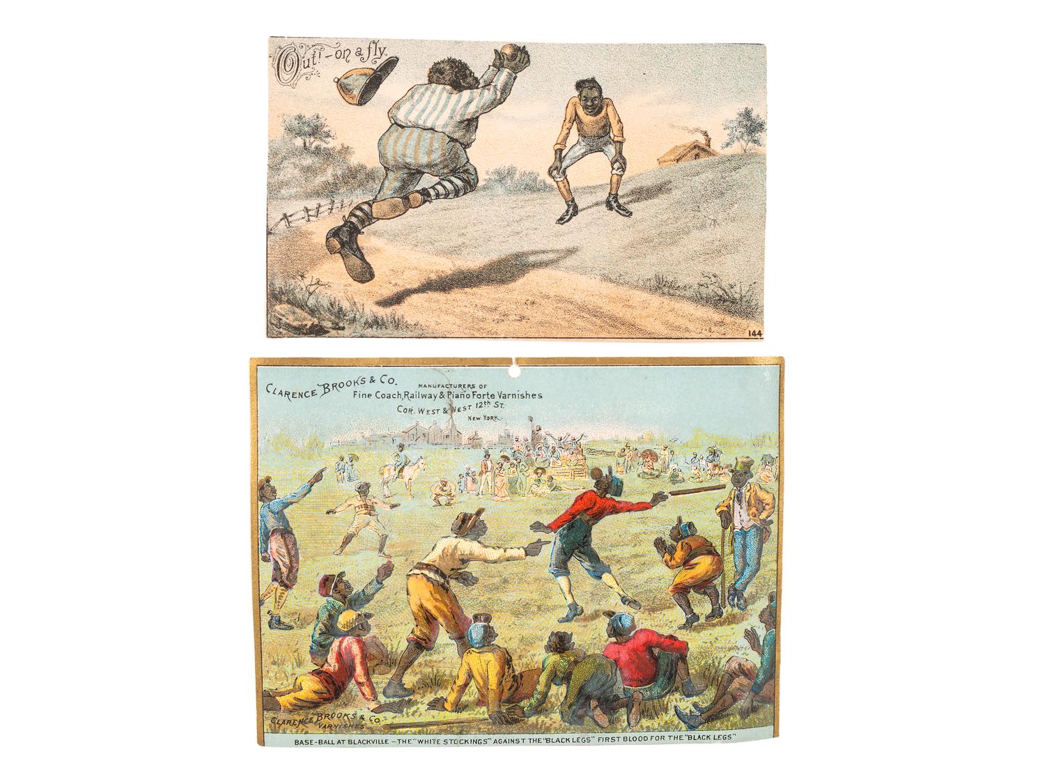 [ADVERTISING] -- [SPORTS]. A collection of over 300 trade cards featuring African American subjects, including:
