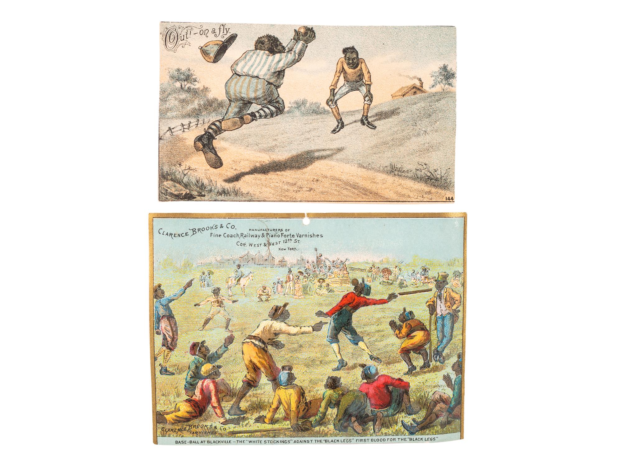[ADVERTISING] -- [SPORTS]. A collection of over 300 trade cards featuring African American subjects, including: