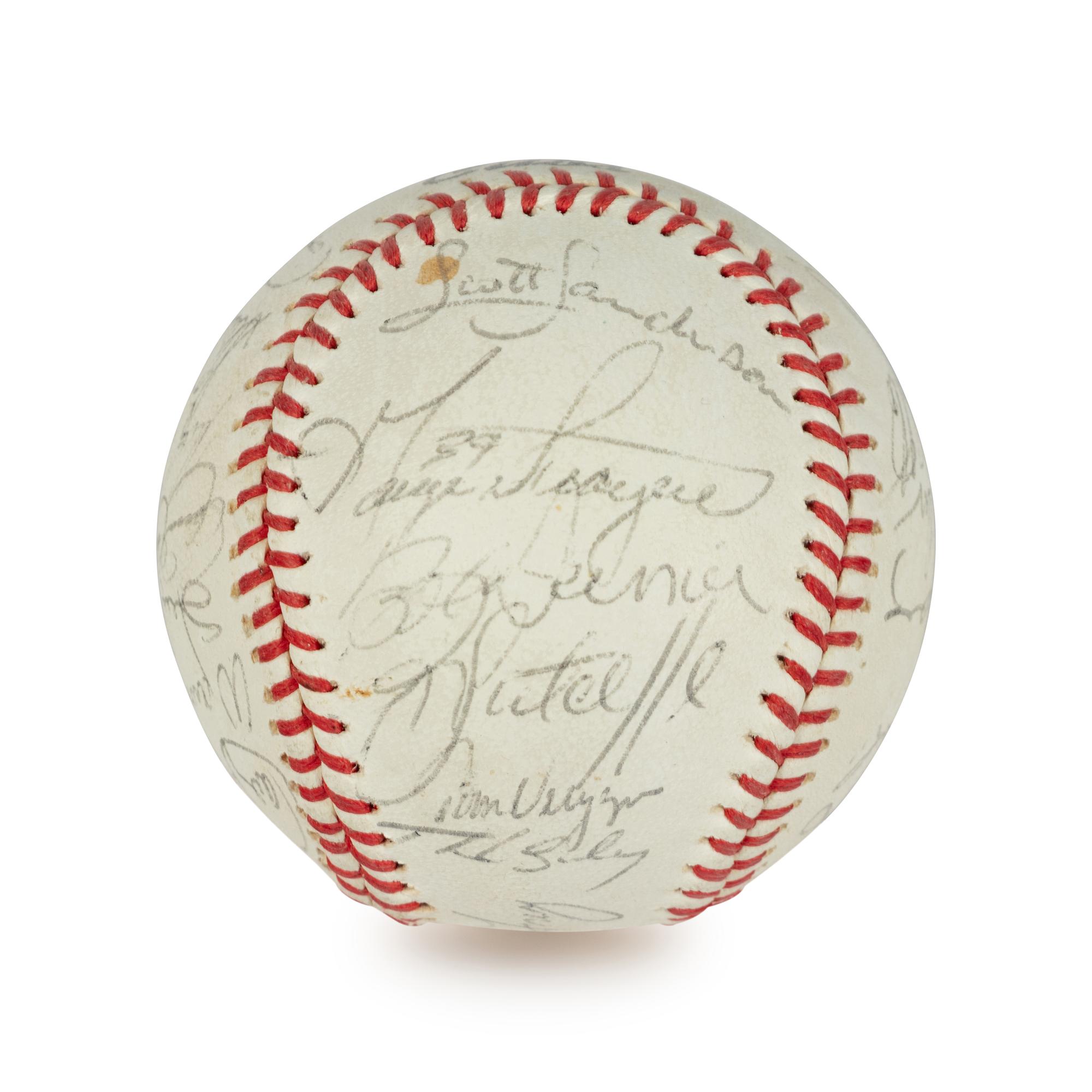 A Group 1984 Chicago Cubs Items (Including Team Signed Autograph Baseball)