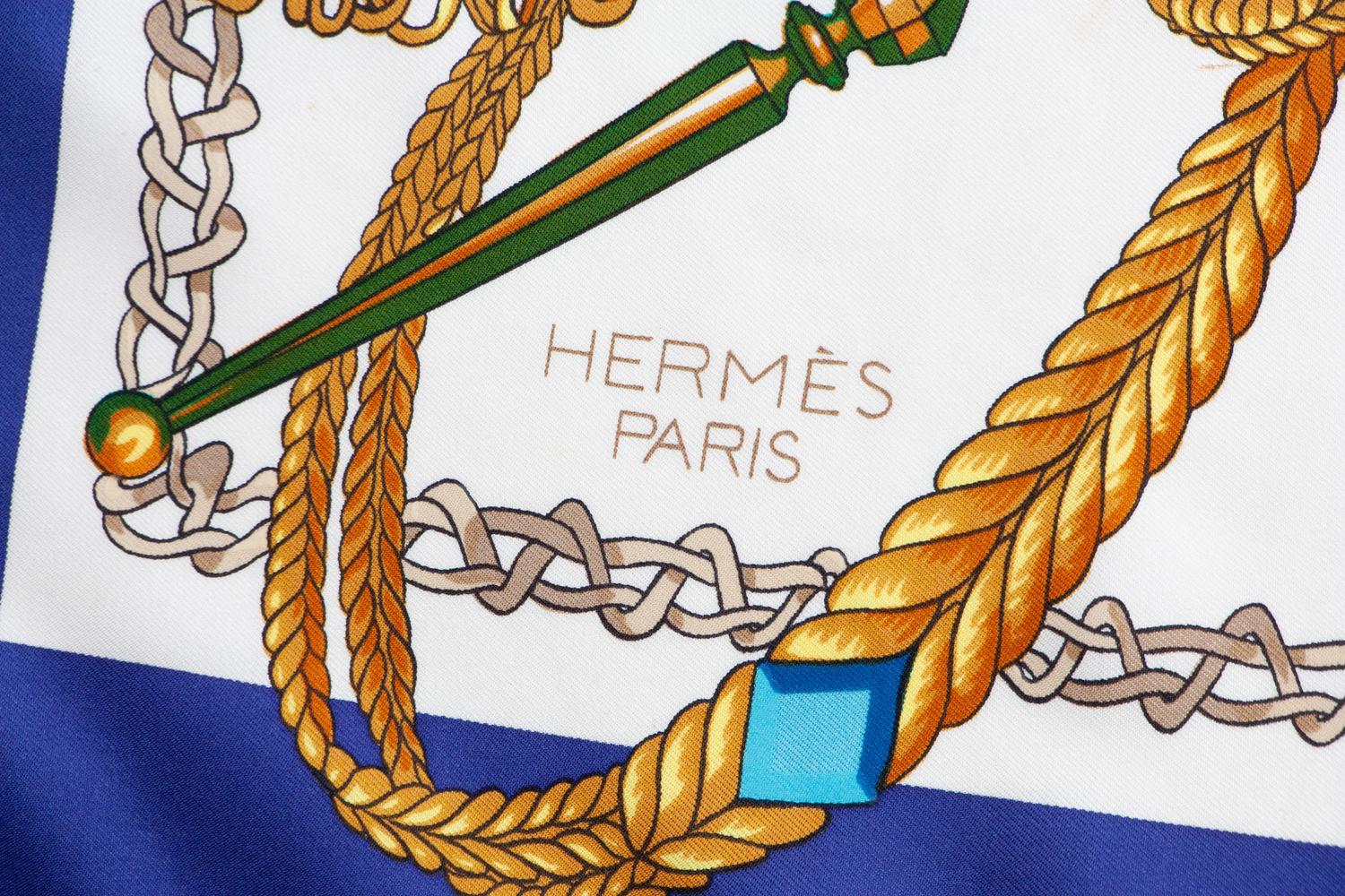 Three Hermès 90cm Silk Scarves