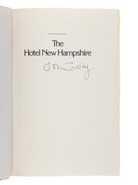 IRVING, John (b. 1942). The Hotel New Hampshire . New York: E.P. Dutton, [1981].