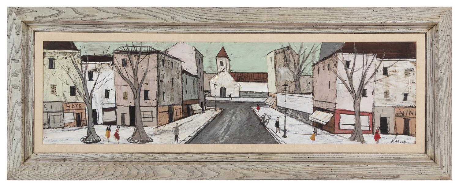 Maurice Verrier (French, b. 1917) Village Street oil on…
