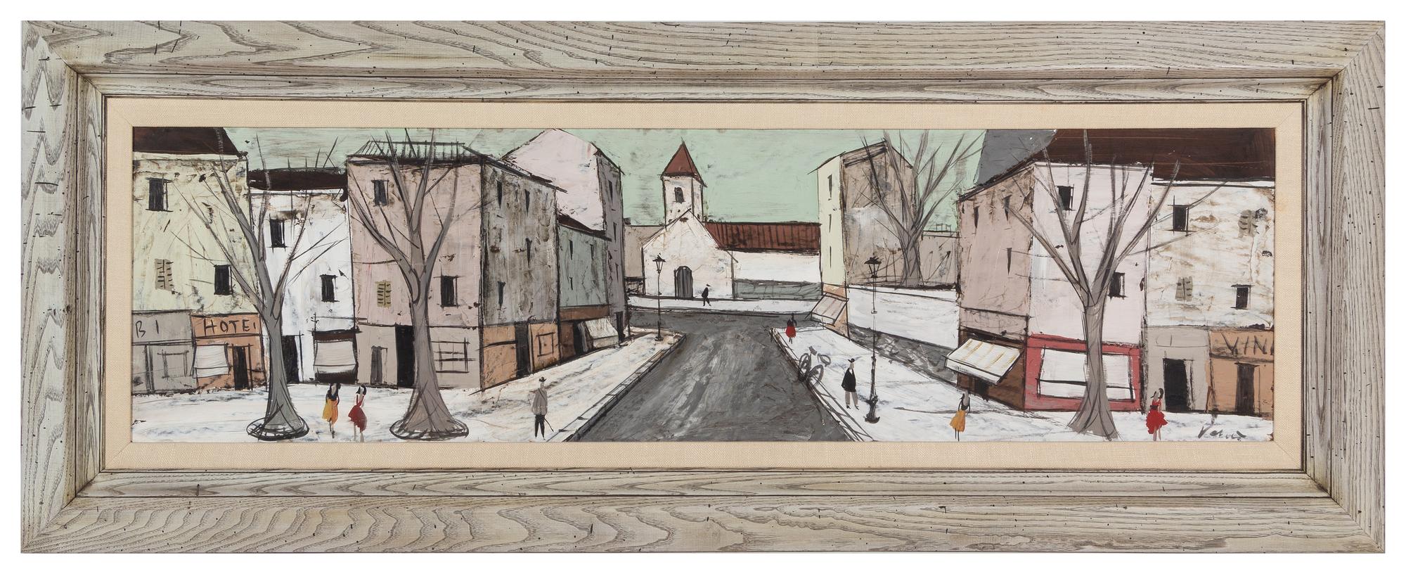 Maurice Verrier (French, b. 1917) Village Street oil on…