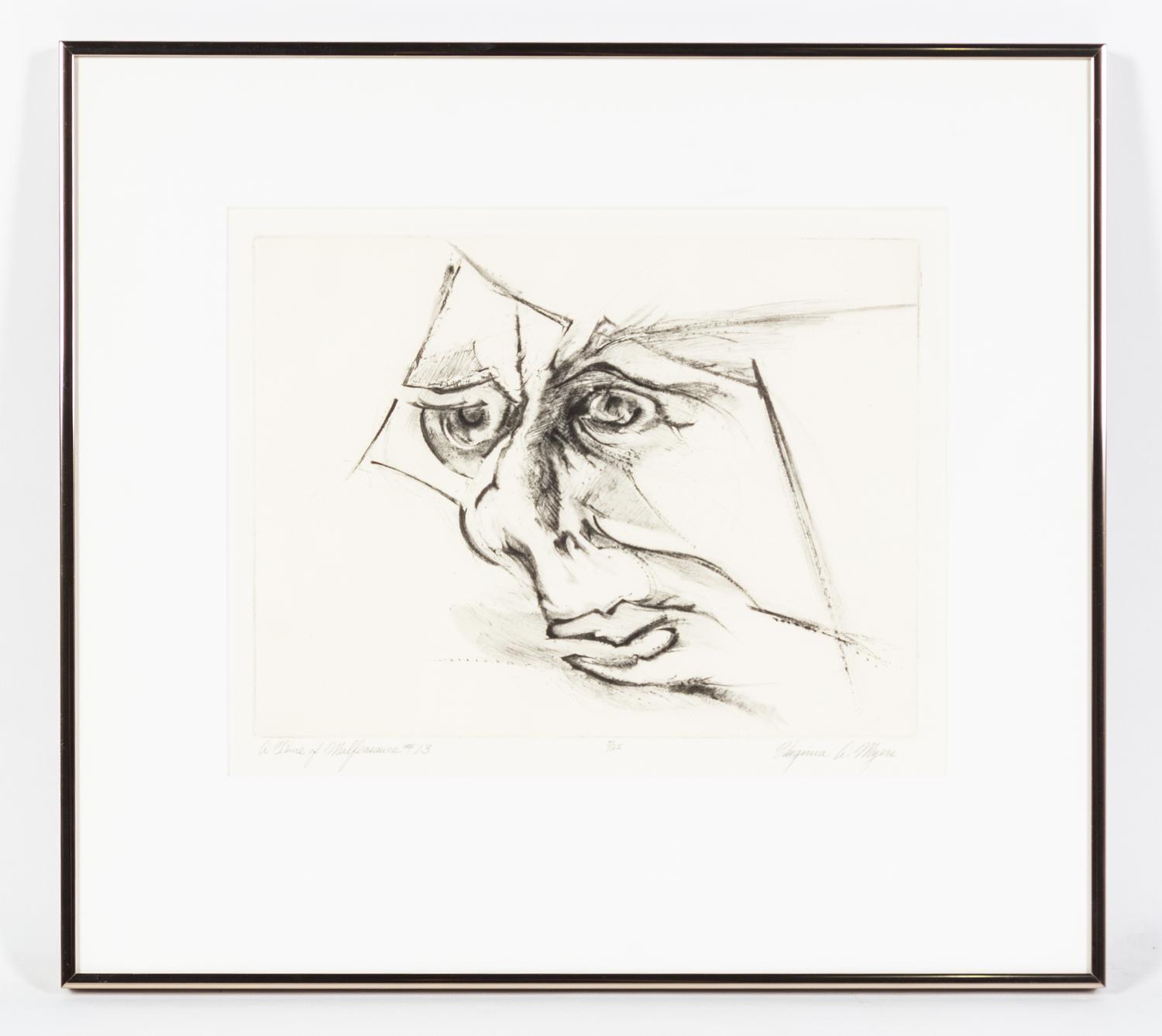Virginia A. Meyers, (American, b. 1927), Time of Malfeasance, c. 1970 (portfolio of 21)