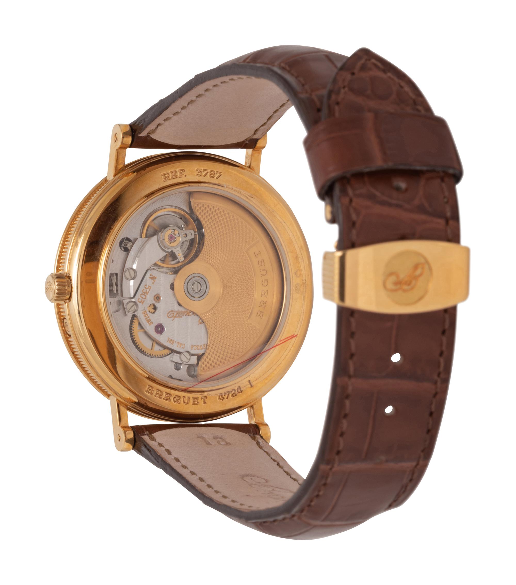 BREGUET, REF. 3787 18K YELLOW GOLD PERPETUAL CALENDAR 'SERPENTINE' WATCH