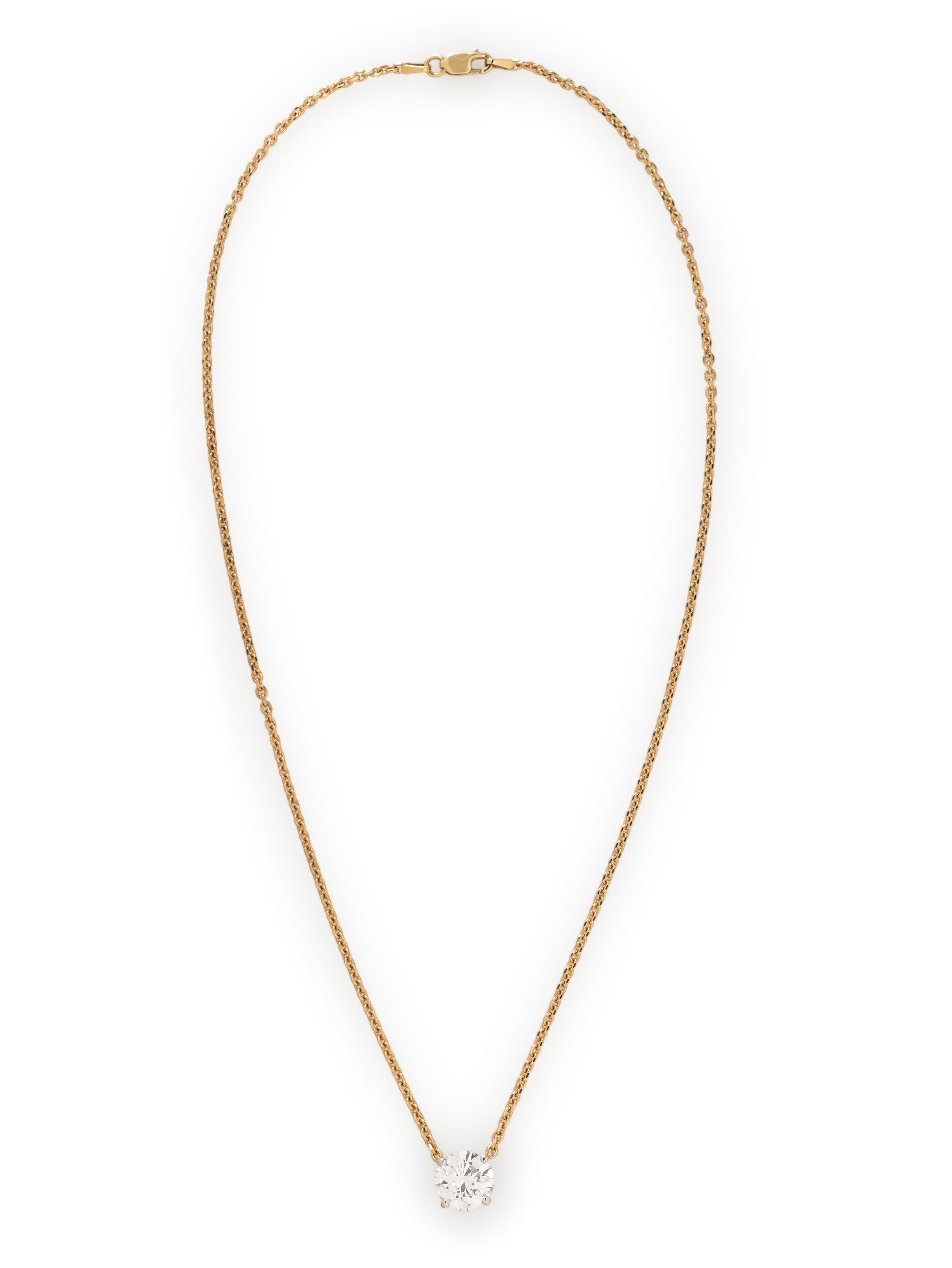 DIAMOND SOLITAIRE NECKLACE