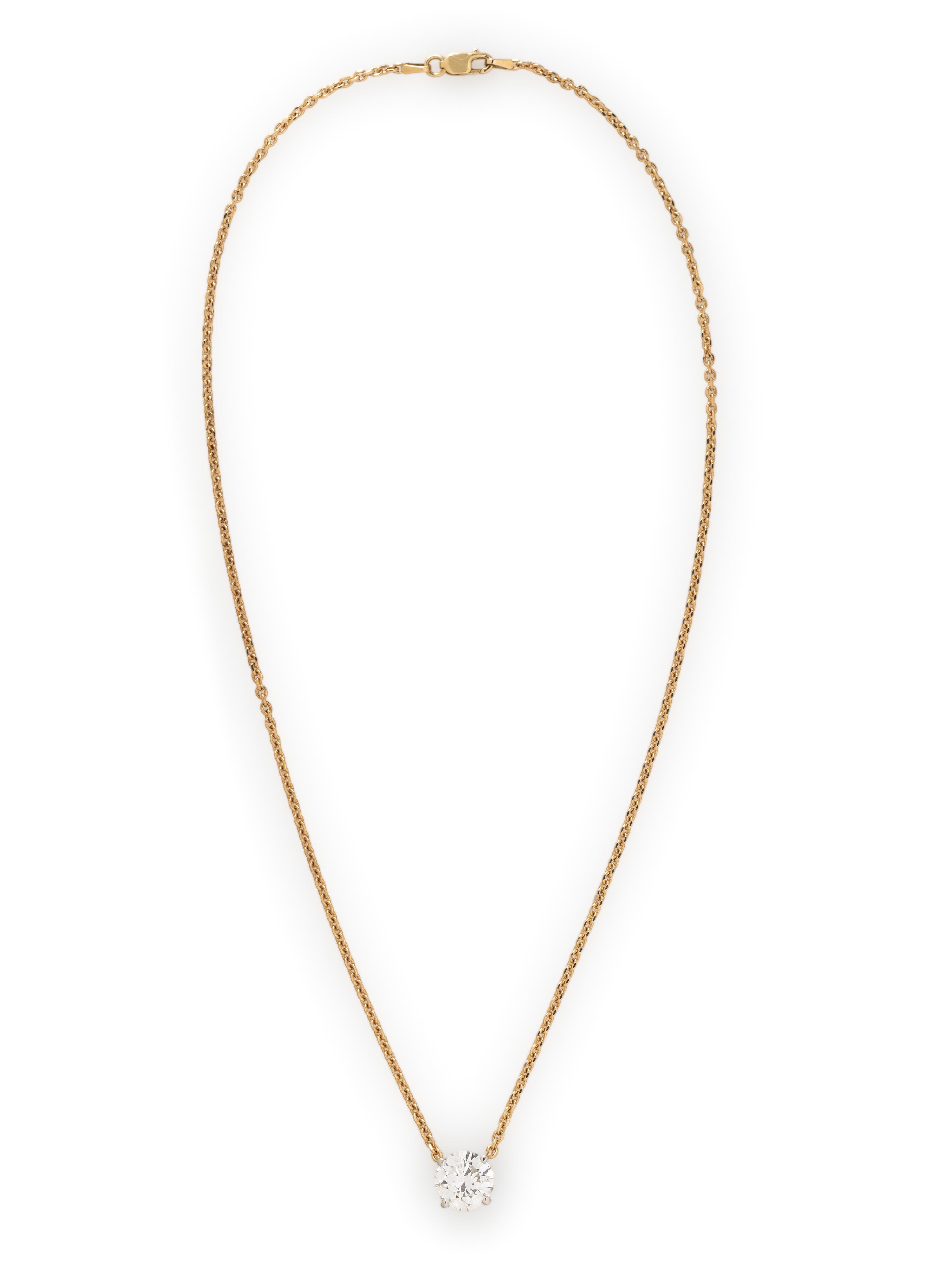 DIAMOND SOLITAIRE NECKLACE