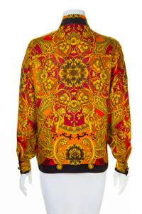 A Gianni Versace Silk Atelier Print Shirt, Size 38.